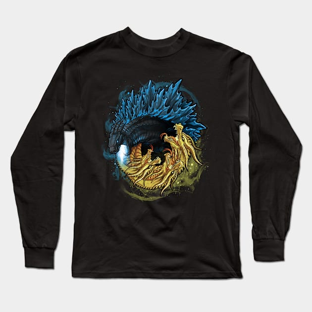 King of the Monsters Long Sleeve T-Shirt by alemaglia